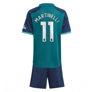 Arsenal Gabriel Martinelli #11 Tredjeställ Barn 2023-24 Kortärmad (+ Korta byxor)